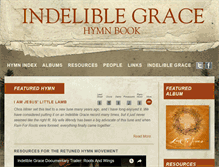 Tablet Screenshot of indeliblegracehymnbook.com